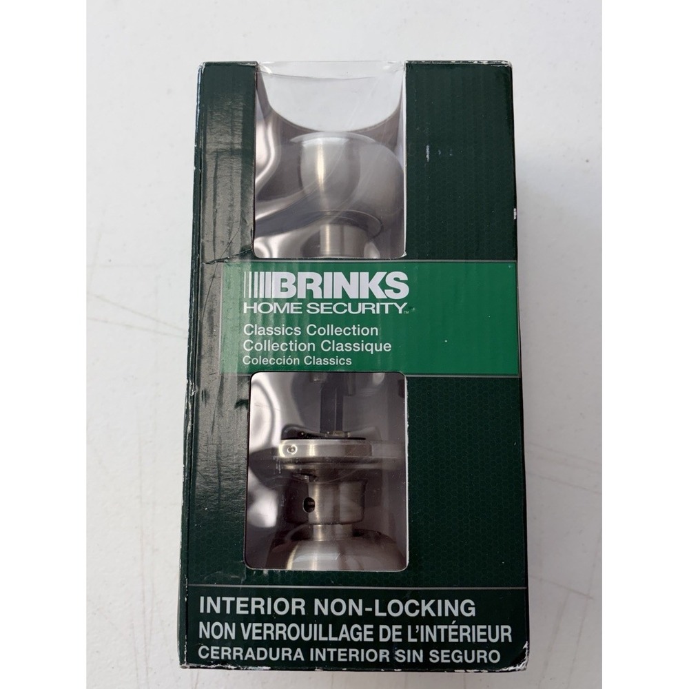 Brinks Interior Satin Nickel Finish Non Locking Classics Collection Door Knob Nw